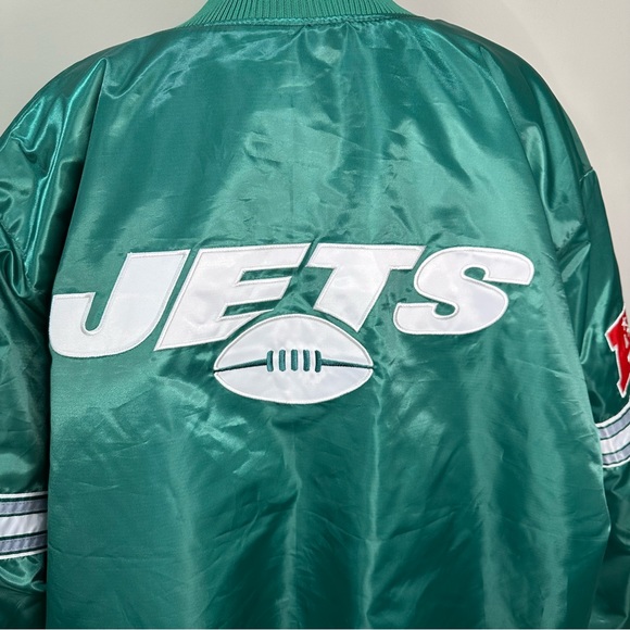 NWT Men's Jets Starter Jacket New York Jets The Pick and Roll Full Snap Jacket - Picture 10 of 16